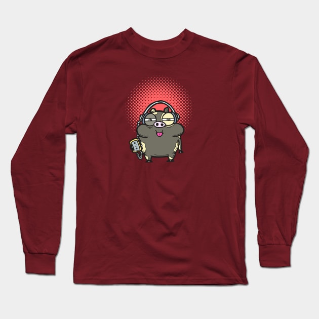 Pudge Is In The Groove Long Sleeve T-Shirt by calavara